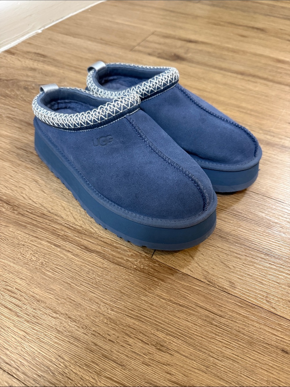 UGG light gray or blue  Suede Slip-On Clog